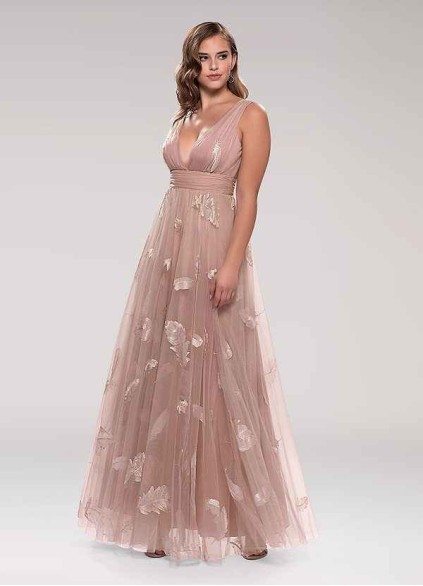 Blush Mark Lost In Paradise Blush Embroidery Tulle Maxi Dress Blush Mark Lost In Paradise Blush Embroidery Tulle Maxi Dress