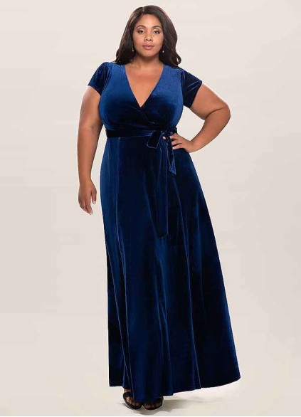 Blush Mark Dreaming Of You Navy Blue Velvet Maxi Dress Blush Mark Dreaming Of You Navy Blue Velvet Maxi Dress
