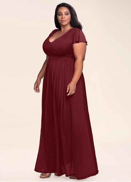 Blush Mark Earnest Of Style Burgundy Jersey Maxi Dress Blush Mark Earnest Of Style Burgundy Jersey Maxi Dress