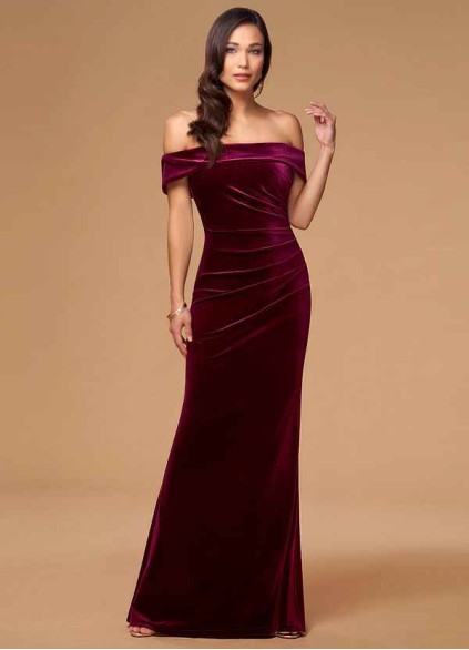 Blush Mark Sweet Thing Cabernet Velvet Maxi Dress Blush Mark Sweet Thing Cabernet Velvet Maxi Dress