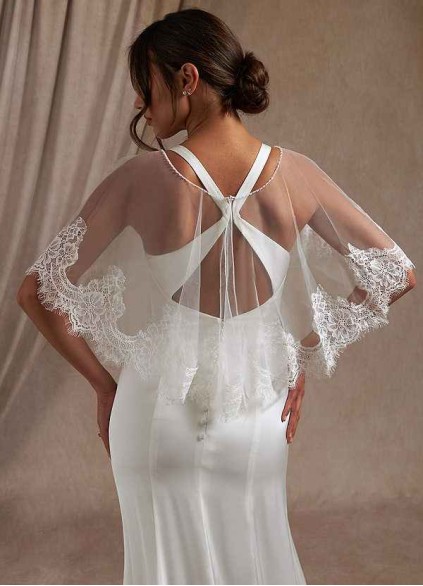 Onetaow Delight Lace Tulle Wrap Onetaow Delight Lace Tulle Wrap