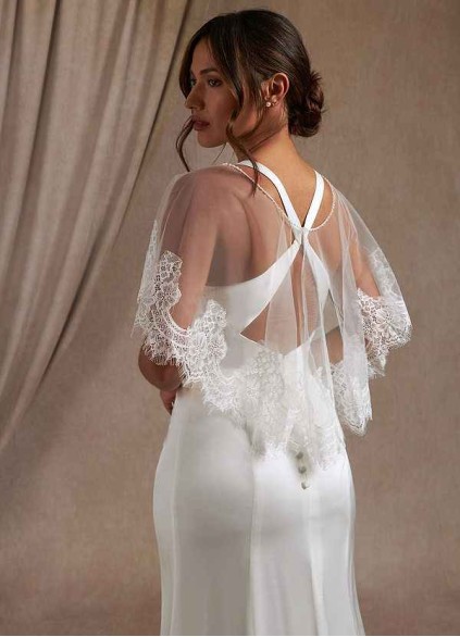 Onetaow Delight Lace Tulle Wrap Onetaow Delight Lace Tulle Wrap