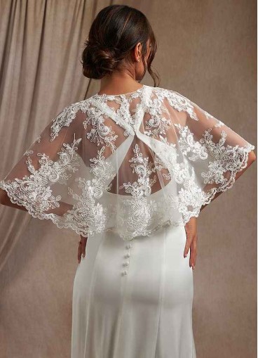 Onetaow Hephzibah Lace Tulle Wrap