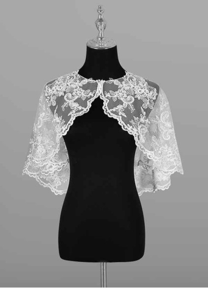 Onetaow Hephzibah Lace Tulle Wrap Onetaow Hephzibah Lace Tulle Wrap
