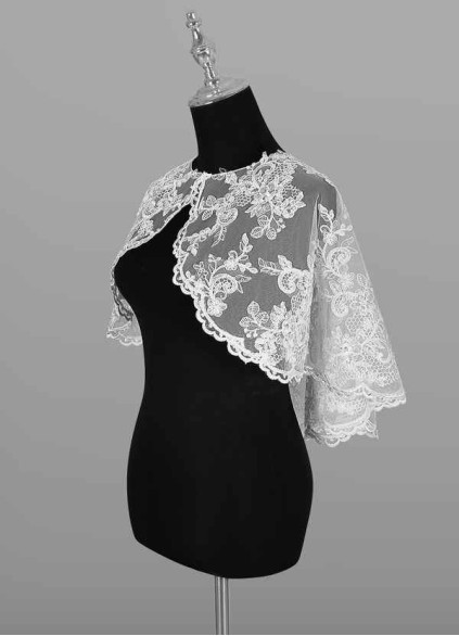 Onetaow Hephzibah Lace Tulle Wrap Onetaow Hephzibah Lace Tulle Wrap