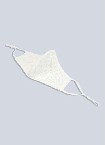 Onetaow Non-Medical Ivory Lace Reusable Face Mask