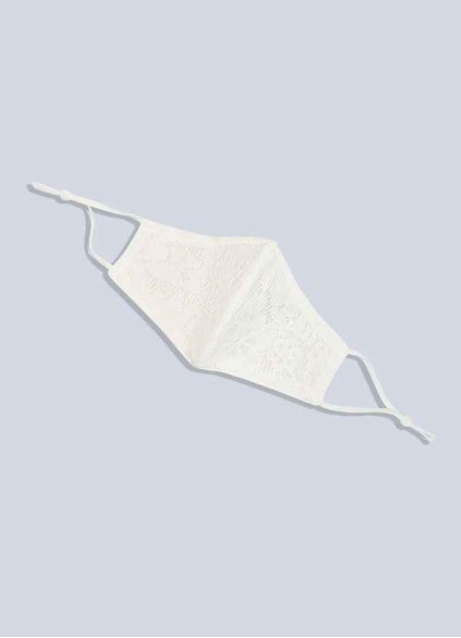 Onetaow Non-Medical Ivory Lace Reusable Face Mask Onetaow Non-Medical Ivory Lace Reusable Face Mask