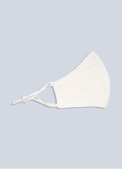 Onetaow Non-Medical Ivory Lace Reusable Face Mask Onetaow Non-Medical Ivory Lace Reusable Face Mask