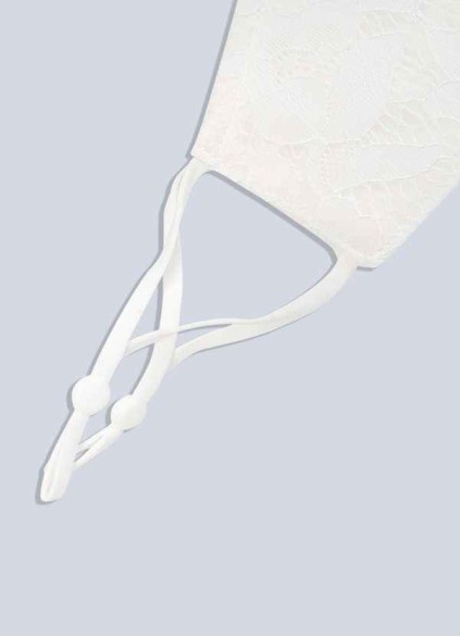 Onetaow Non-Medical Ivory Lace Reusable Face Mask Onetaow Non-Medical Ivory Lace Reusable Face Mask