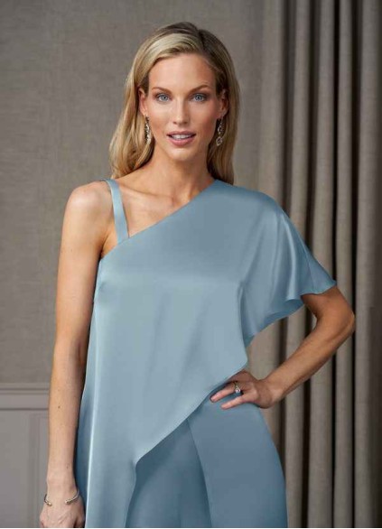 Onetaow Hagretta Stretch Satin Jumpsuit Onetaow Hagretta Stretch Satin Jumpsuit