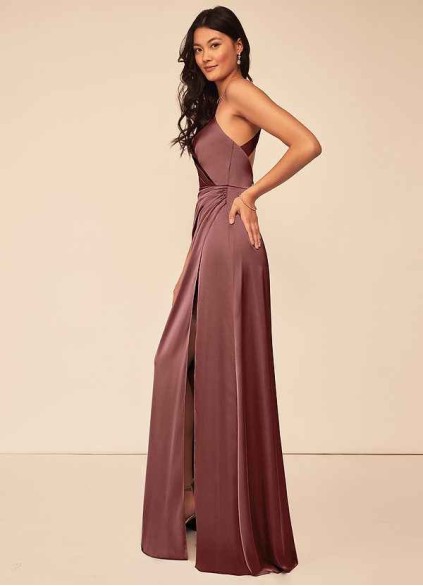 Onetaow Geanna Stretch Satin Dress Onetaow Geanna Stretch Satin Dress