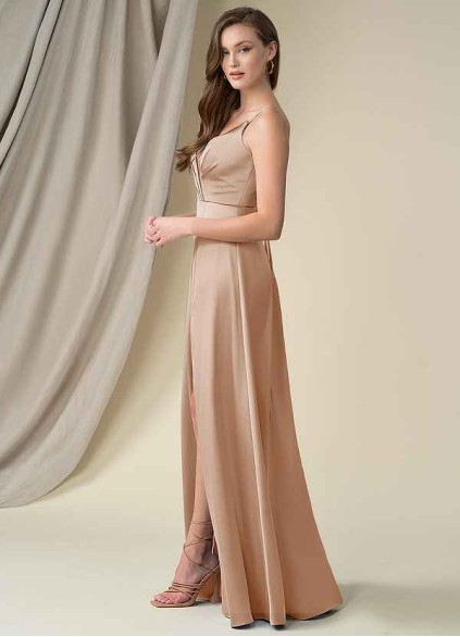 Onetaow Madaleine Stretch Satin Dress Onetaow Madaleine Stretch Satin Dress