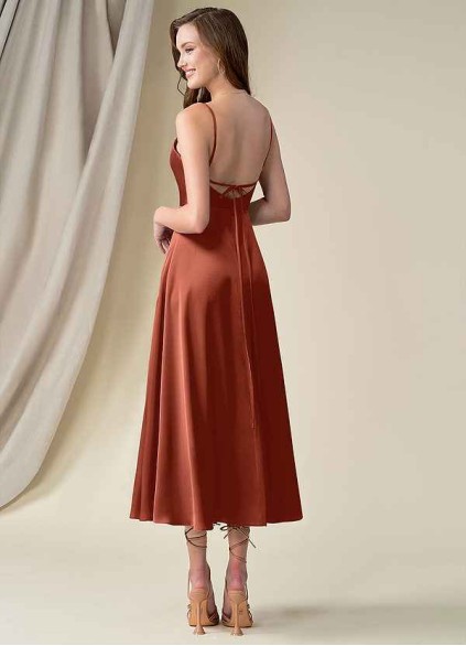 Onetaow Ceci Stretch Satin Dress
