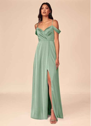 Onetaow Ocean Stretch Satin Dress