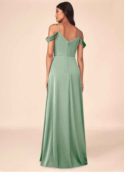 Onetaow Ocean Stretch Satin Dress Onetaow Ocean Stretch Satin Dress