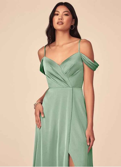 Onetaow Ocean Stretch Satin Dress Onetaow Ocean Stretch Satin Dress