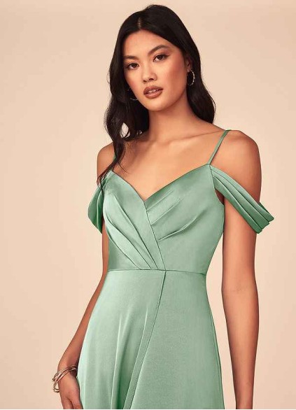 Onetaow Ocean Stretch Satin Dress Onetaow Ocean Stretch Satin Dress