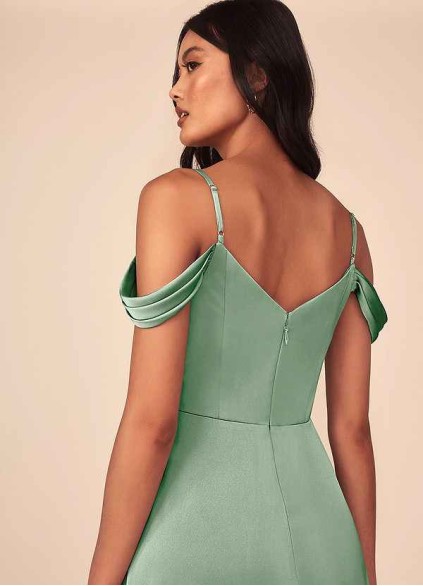 Onetaow Ocean Stretch Satin Dress Onetaow Ocean Stretch Satin Dress