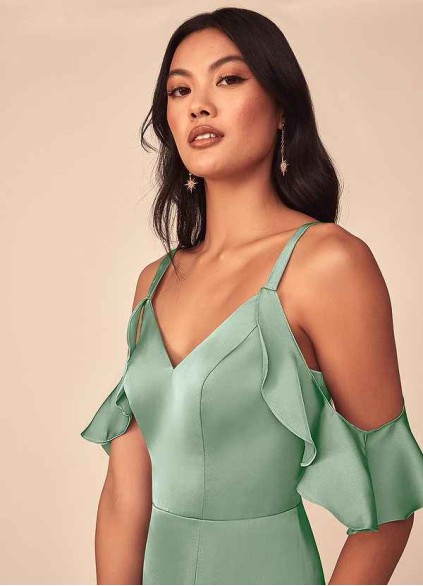 Onetaow Andie Stretch Satin Dress