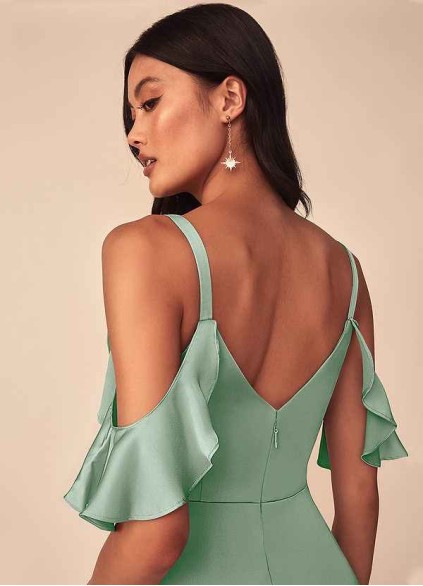 Onetaow Andie Stretch Satin Dress