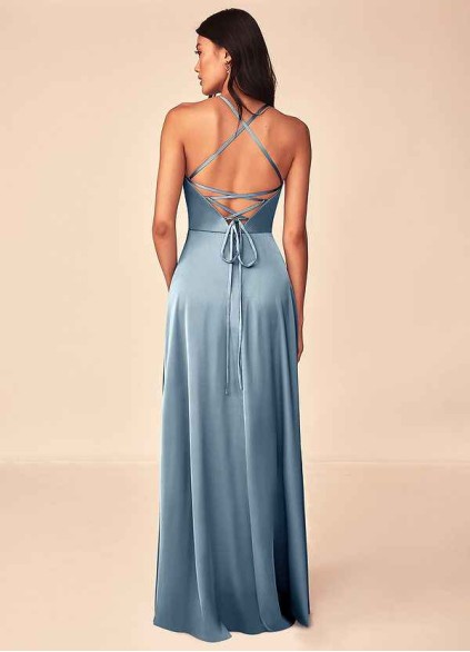 Onetaow Mei Stretch Satin Dress Onetaow Mei Stretch Satin Dress