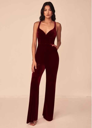 Onetaow Emmette Velvet Jumpsuit