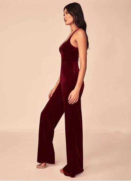 Onetaow Emmette Velvet Jumpsuit Onetaow Emmette Velvet Jumpsuit