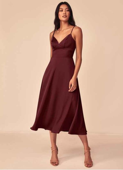 Onetaow Dottie Stretch Satin Dress Onetaow Dottie Stretch Satin Dress
