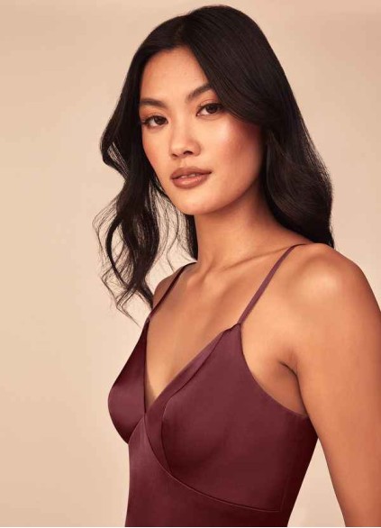 Onetaow Dottie Stretch Satin Dress Onetaow Dottie Stretch Satin Dress