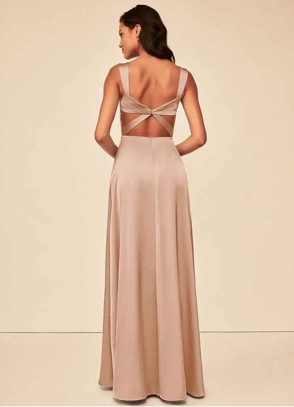 Onetaow Alexia Stretch Satin Dress