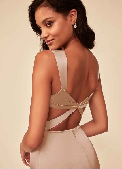 Onetaow Alexia Stretch Satin Dress
