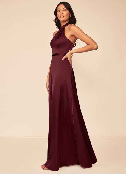 Onetaow Delmar Stretch Satin Dress Onetaow Delmar Stretch Satin Dress