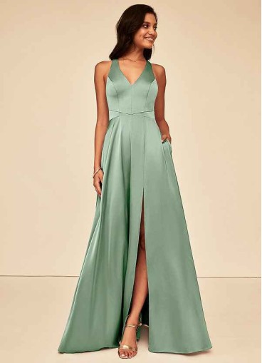 Onetaow Ceria Stretch Satin Dress