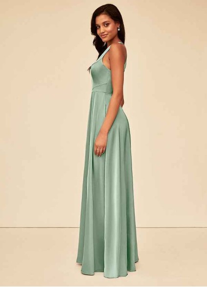 Onetaow Ceria Stretch Satin Dress Onetaow Ceria Stretch Satin Dress