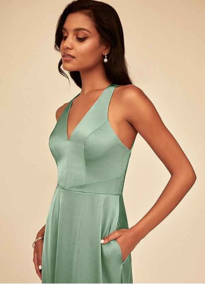 Onetaow Ceria Stretch Satin Dress Onetaow Ceria Stretch Satin Dress