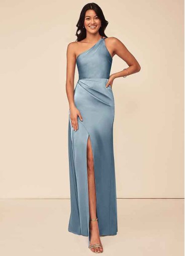 Onetaow Maron Stretch Satin Dress