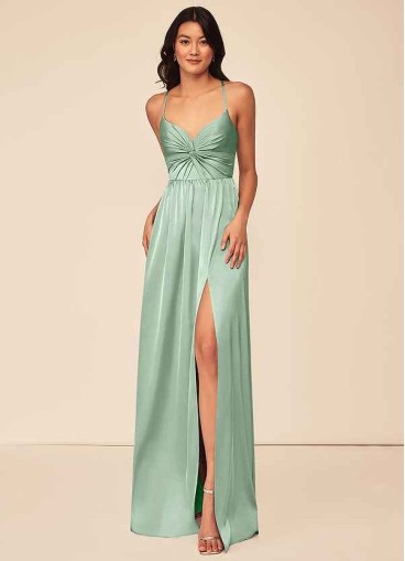 Onetaow Raya Stretch Satin Dress
