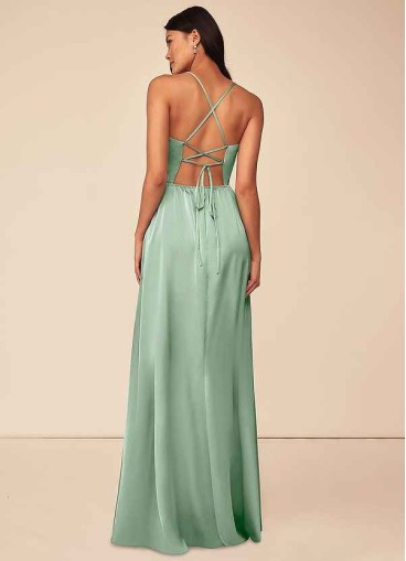 Onetaow Raya Stretch Satin Dress