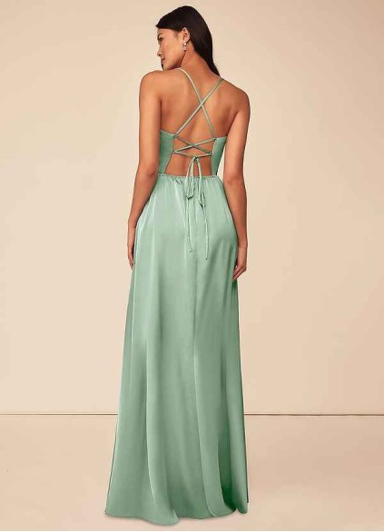 Onetaow Raya Stretch Satin Dress