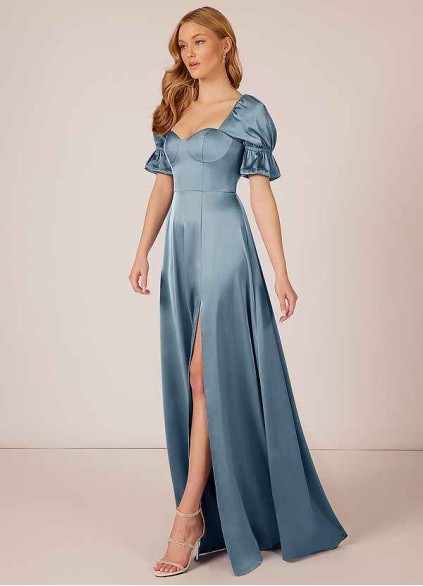 Onetaow Harlie Stretch Satin Dress Onetaow Harlie Stretch Satin Dress