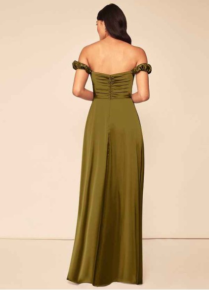 Onetaow Asha Stretch Satin Dress Onetaow Asha Stretch Satin Dress