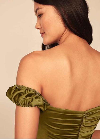 Onetaow Asha Stretch Satin Dress Onetaow Asha Stretch Satin Dress