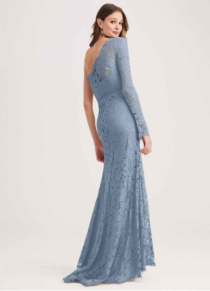 PT101 3 Pnina Signature Lace One-shoulder Gown PT101 3 Pnina Signature Lace One-shoulder Gown