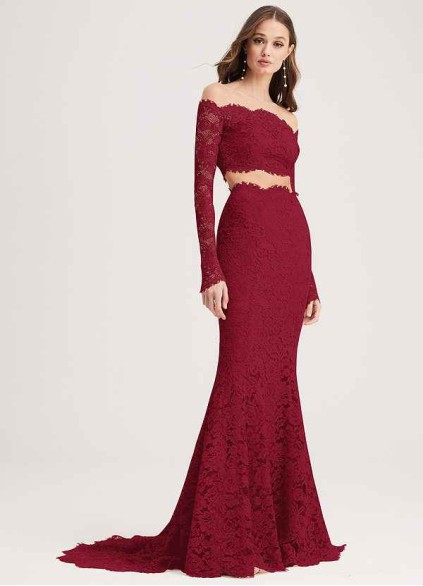 PT101 4 Pnina Tornai Signature Lace Long-sleeved Crop Top PT101 4 Pnina Tornai Signature Lace Long-sleeved Crop Top
