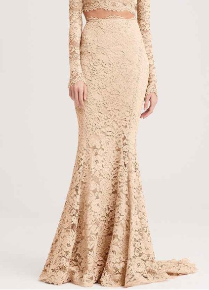 PT101 5 Pnina Tornai Signature Lace Fit-and-flare Skirt PT101 5 Pnina Tornai Signature Lace Fit-and-flare Skirt