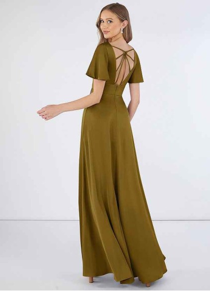 Onetaow Lani Stretch Satin Dress Onetaow Lani Stretch Satin Dress