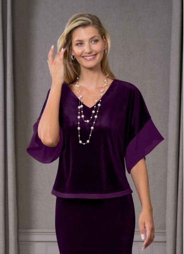 Onetaow Fianna Velvet Blouse
 ( Final Sale )