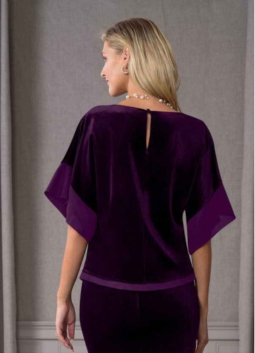 Onetaow Fianna Velvet Blouse
 ( Final Sale )