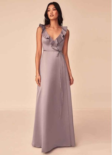 Blush Mark True Romance Satin Maxi Dress