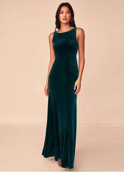 Blush Mark Falling for You Velvet Maxi Dress Blush Mark Falling for You Velvet Maxi Dress